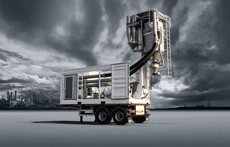 KOKS cyclovac vacuum truck with filter seperator cyclone loader